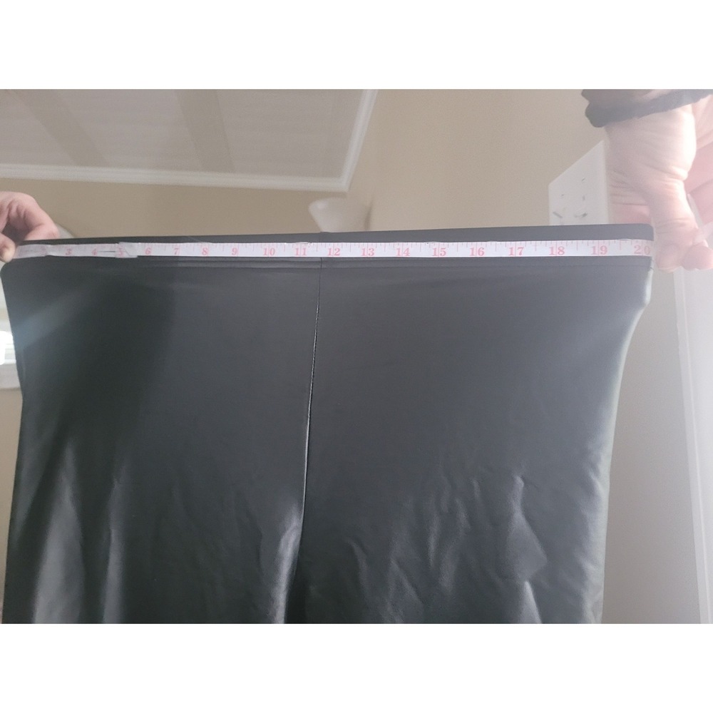 SHEIN Black Faux Leather Trousers - Picture 4 of 7